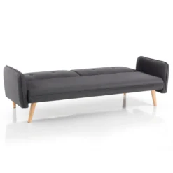 Dede divano - letto schienale reclinabile 3 posizioni (divano / relax / letto) tessuto di colore grigio l190 p90 h80