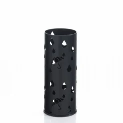 Dew portaombrelli in acciaio nero opaco d19xh49.5 cm