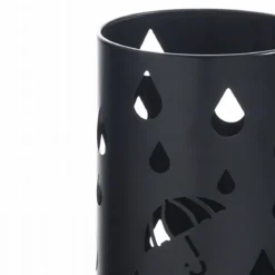 Dew portaombrelli in acciaio nero opaco d19xh49.5 cm