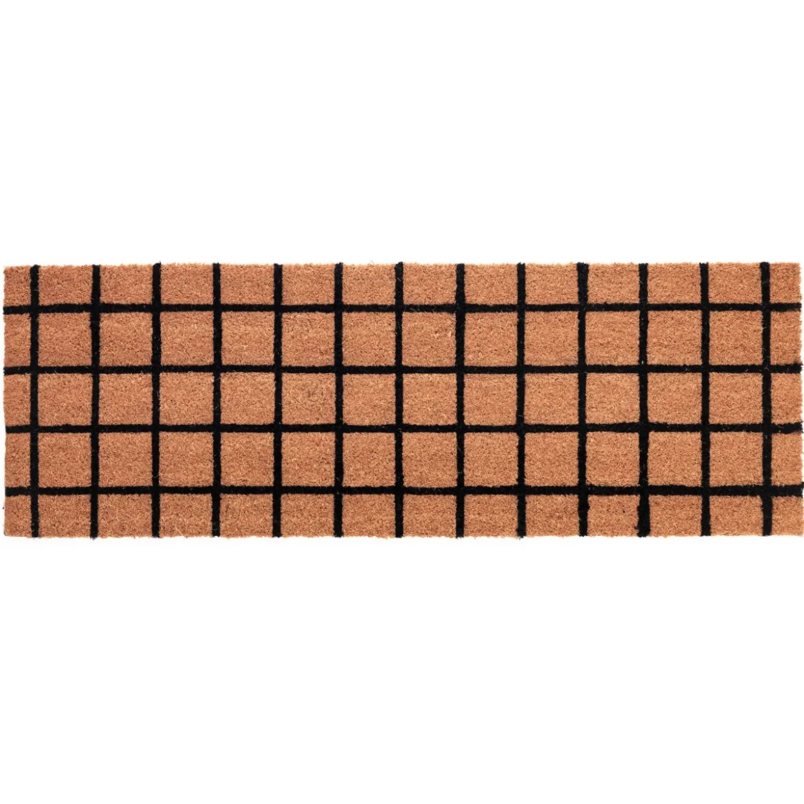 Dido zerbino runner in fibre di cocco con retro antiscivolo pvc colore naturale 40x120x2 cm