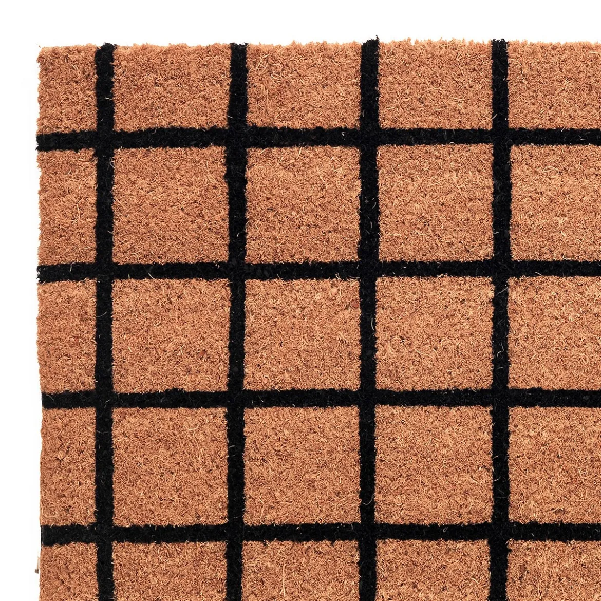 Dido zerbino runner in fibre di cocco con retro antiscivolo pvc colore naturale 40x120x2 cm