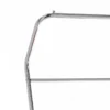 Dino stender / porta asciugamani in metallo bianco lucido / cromato e finitura rovere 80x48xh162 cm