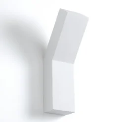 Domus-a applique in gesso di bianco opaco 8x13 h30 cm