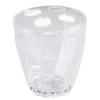 Dora bicchiere portaspazzolini in plastica trasparente d8.5 h9.5 cm