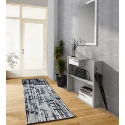 Elegant blue 06 tappeto corsia 100% polipropilene cm 80 x 150