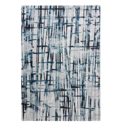 Elegant blue 07 tappeto 100% polipropilene cm 133 x 190