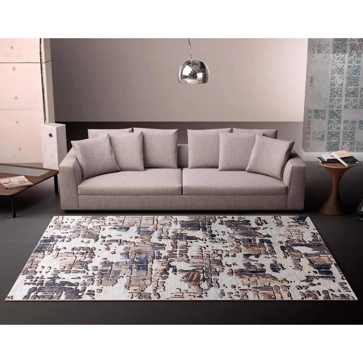Elegant brown 03 tappeto 100% polipropilene cm 133 x 190