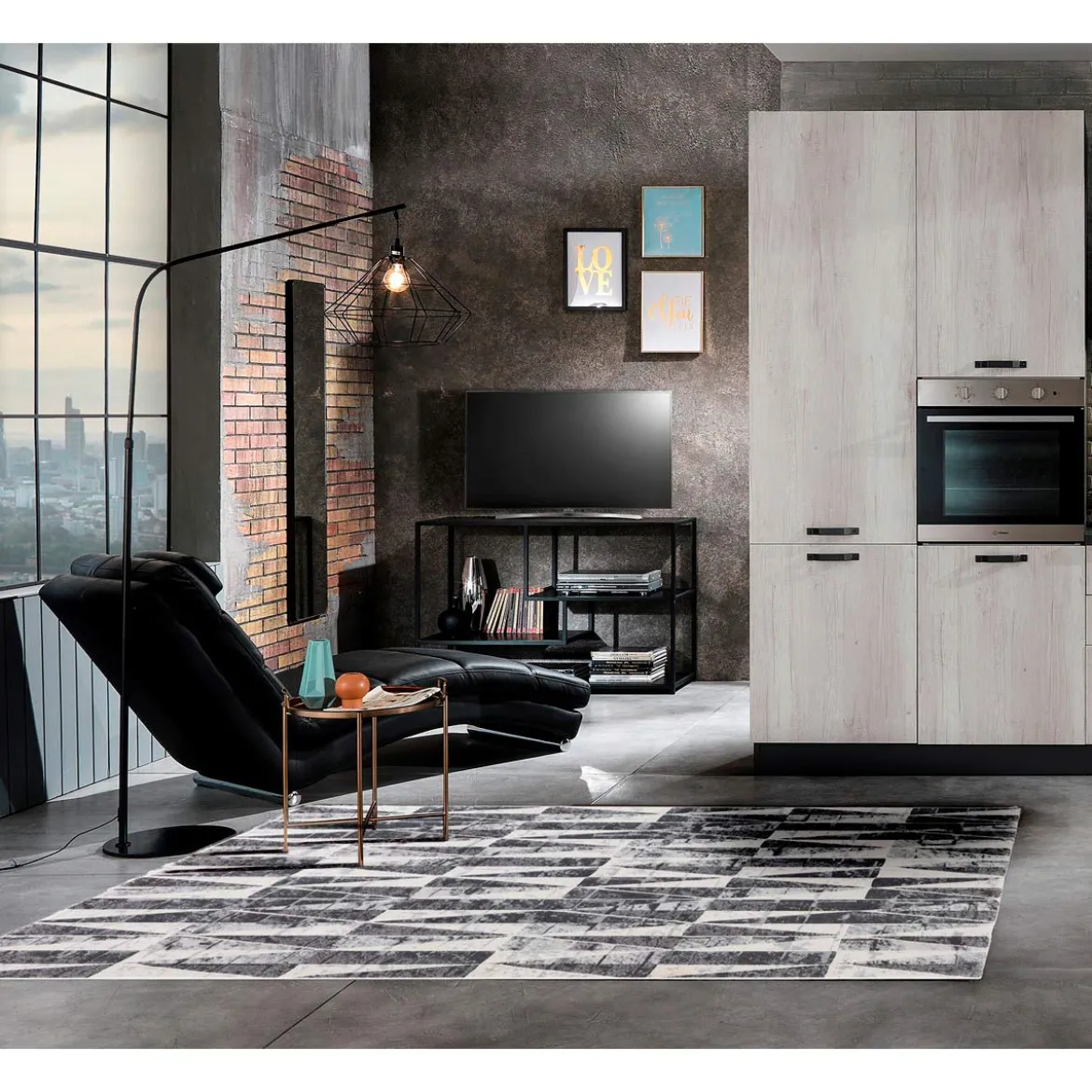 Elegant grey 11 tappeto 100% polipropilene cm 133 x 190
