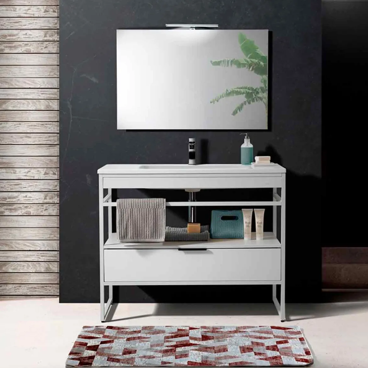 Elegant terracotta 01 tappeto bagno scendiletto cm 60 x 110