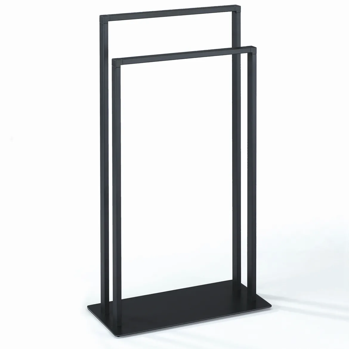 Emori colonna porta asciugamani in acciaio nero opaco 45x20xh81 cm