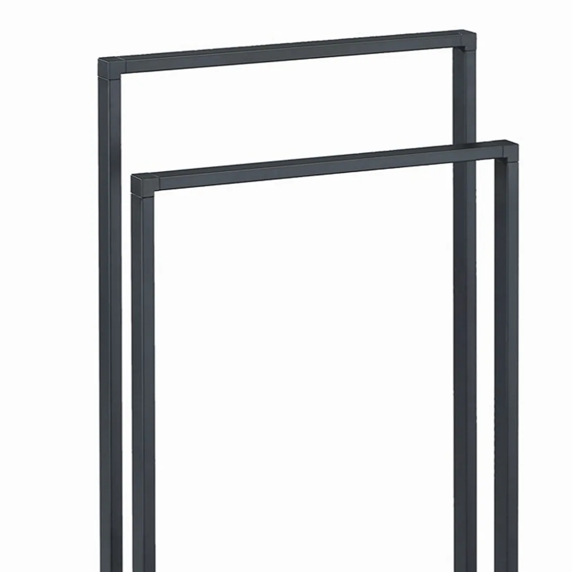 Emori colonna porta asciugamani in acciaio nero opaco 45x20xh81 cm