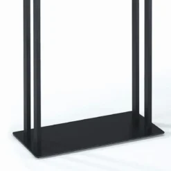 Emori colonna porta asciugamani in acciaio nero opaco 45x20xh81 cm
