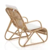 Erik Poltroncina in Rattan e Cotone, 98 x 82 x h80 cm