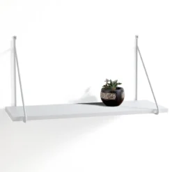 Fast white mensola da parete bianco opaco 60x22xh30 cm