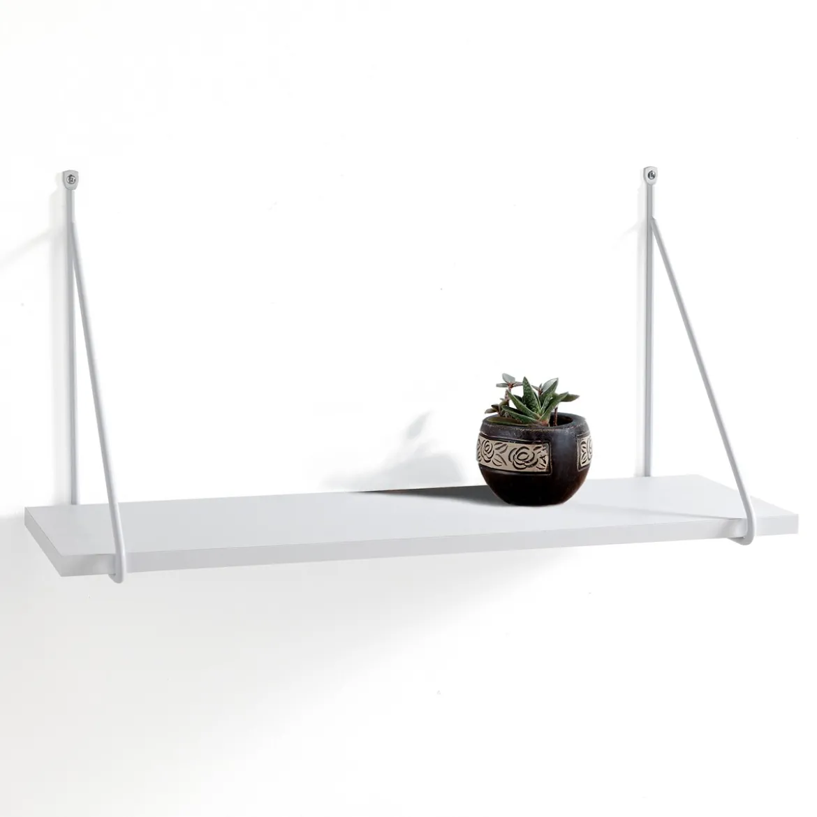 Fast white mensola da parete bianco opaco 60x22xh30 cm