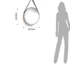 Fit-a copper specchio da parete in acciaio finitura rame lucido d42.5 cm