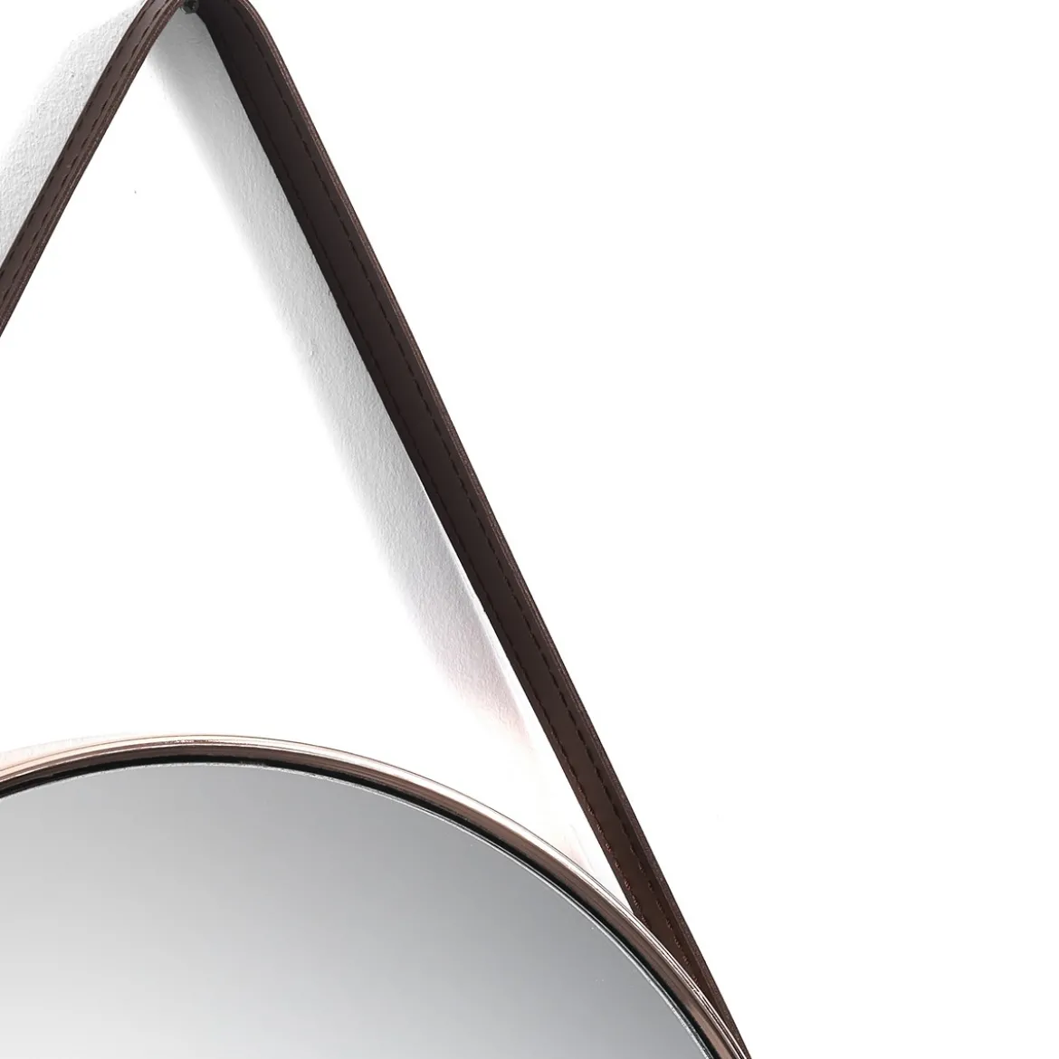 Fit-a copper specchio da parete in acciaio finitura rame lucido d42.5 cm