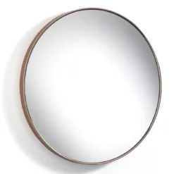 Fit-a copper specchio da parete in acciaio finitura rame lucido d60 cm