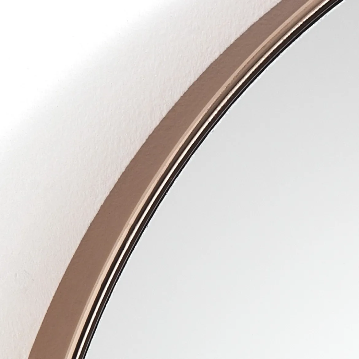 Fit-a copper specchio da parete in acciaio finitura rame lucido d60 cm