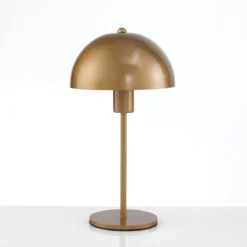 Flip gold lampada da tavolo acciaio verniciato oro metallizzato d20 h37
