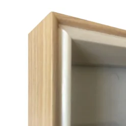 Flowers-b composizione 5 quadri cornice in mdf finitura rovere