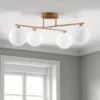 Galaxy gold lampadario metallo verniciato oro opaco metallizzato 60 x 60 h30