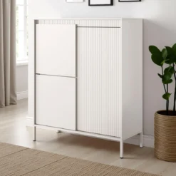 Gharbo beige mobile alto 3 ante colore beige opaco dogato cm h1234 l1035 p395