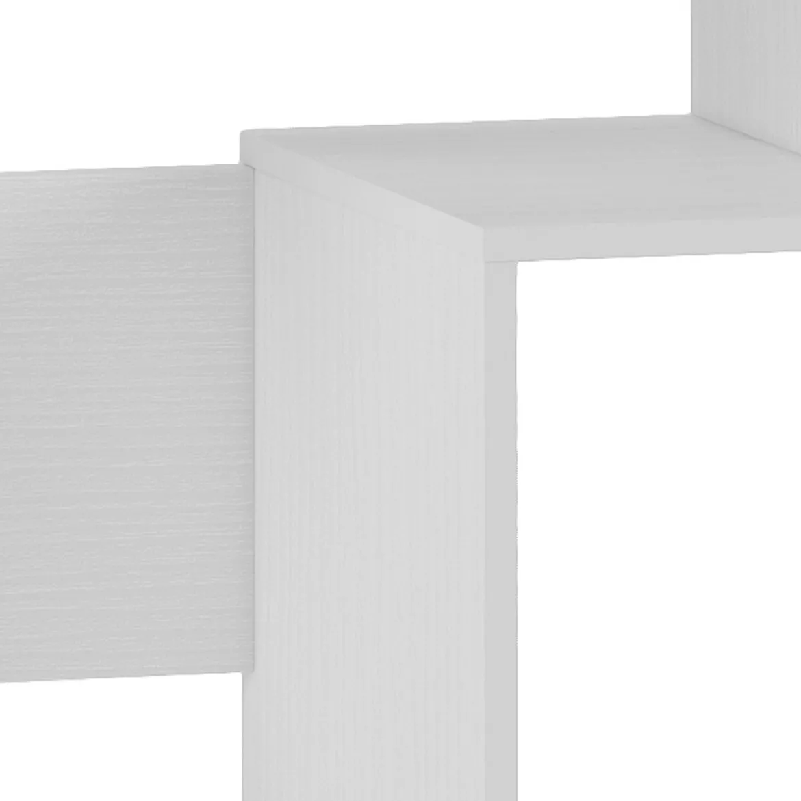 Ghea Scrivania / Libreria finitura Larice Bianco, 158 x 39.5 x h 135 cm