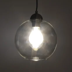 Globe 20 clear lampadario in vetro trasparente diametro 20 cm