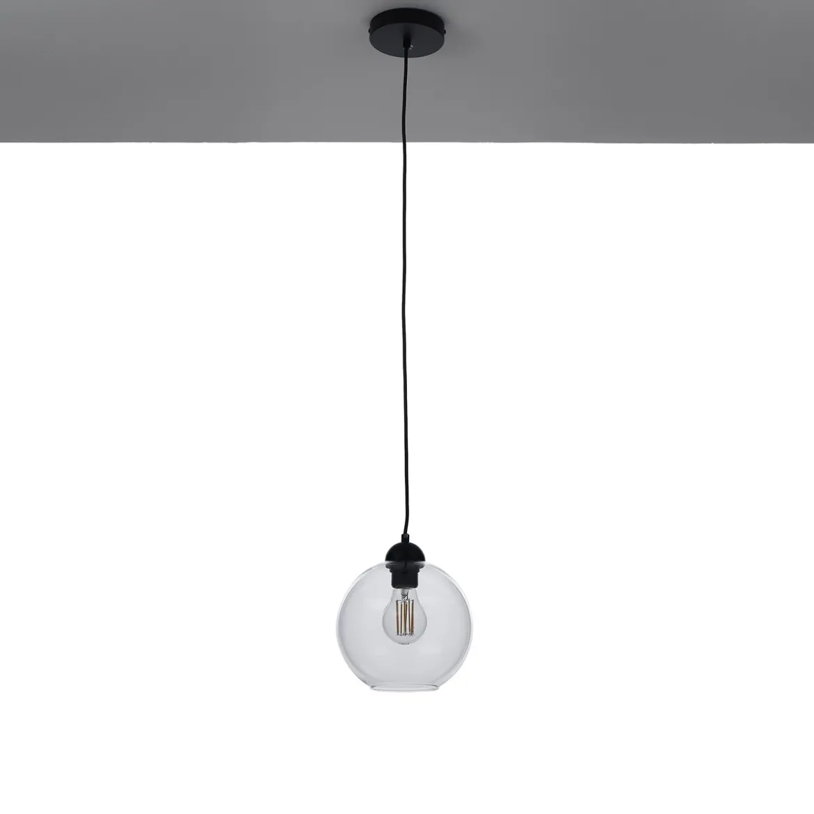 Globe 20 clear lampadario in vetro trasparente diametro 20 cm