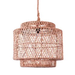 Great lampadario in rattan d55xh47 cm