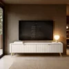 Gretha beige porta tv colore beige opaco 2 ante a ribalta h512 l1632 p38