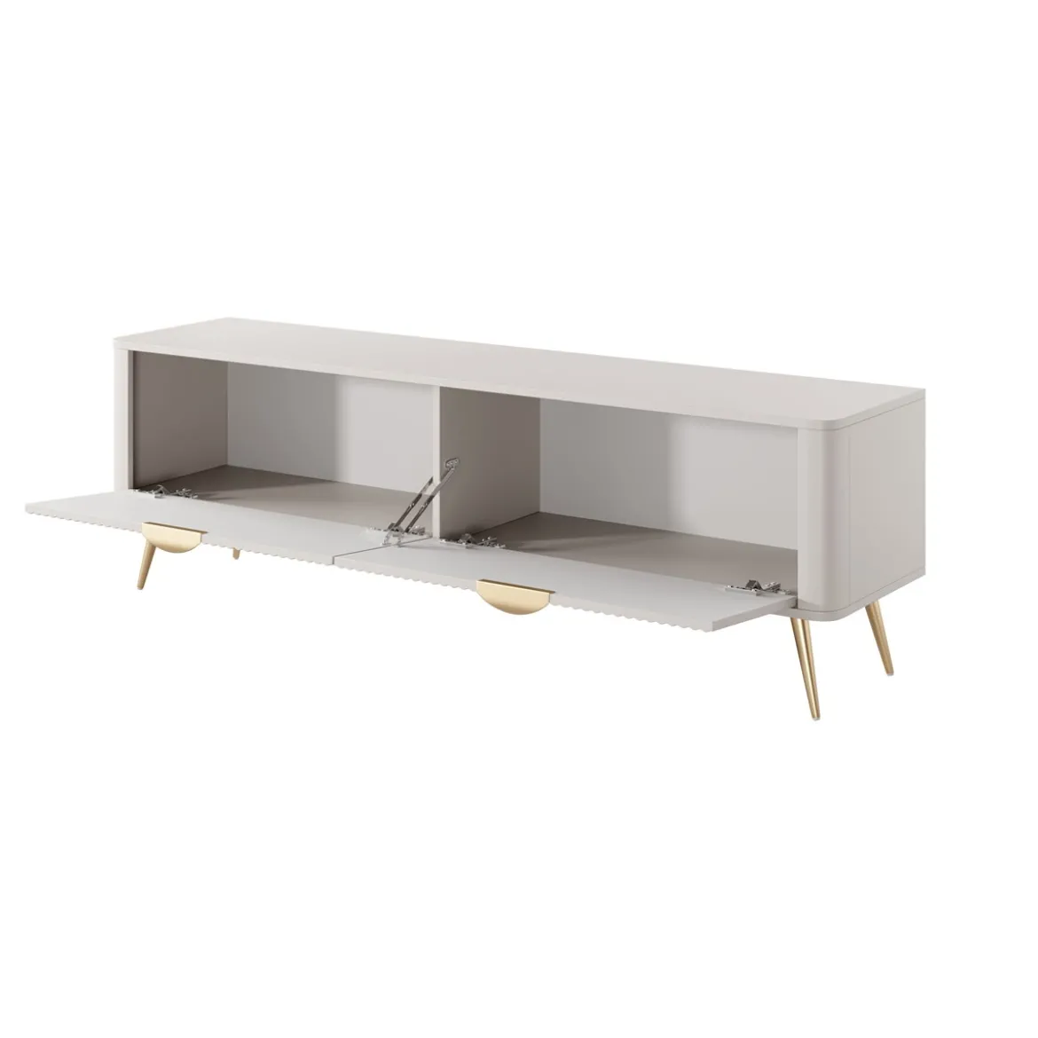 Gretha beige porta tv colore beige opaco 2 ante a ribalta h512 l1632 p38