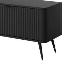 Gretha black porta tv colore nero opaco 2 ante a ribalta h512 l1632 p38
