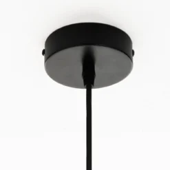 Grid lampadario in metallo verniciato nero opaco griglia colore rame d26 h36 cm