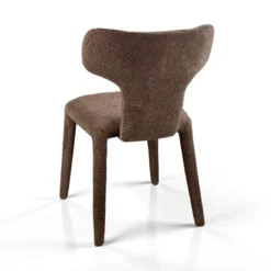Herd Brown sedia Imbottita tessuto marrone effetto melange completamente rivestita h81 l50 p60
