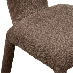 Herd Brown sedia Imbottita tessuto marrone effetto melange completamente rivestita h81 l50 p60
