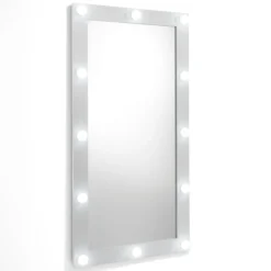 Hollywood specchiera da terra / parete laccato bianco opaco 60x120 cm