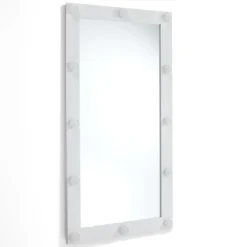 Hollywood specchiera da terra / parete laccato bianco opaco 60x120 cm