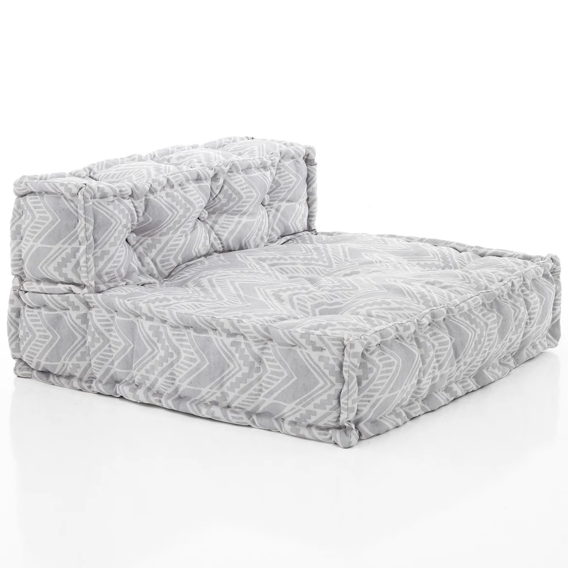 Ikat grey elemento centrale outdoor tessuto waterproof cm. l.75 p.75 h.40 colore girgio