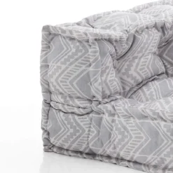 Ikat grey elemento centrale outdoor tessuto waterproof cm. l.75 p.75 h.40 colore girgio