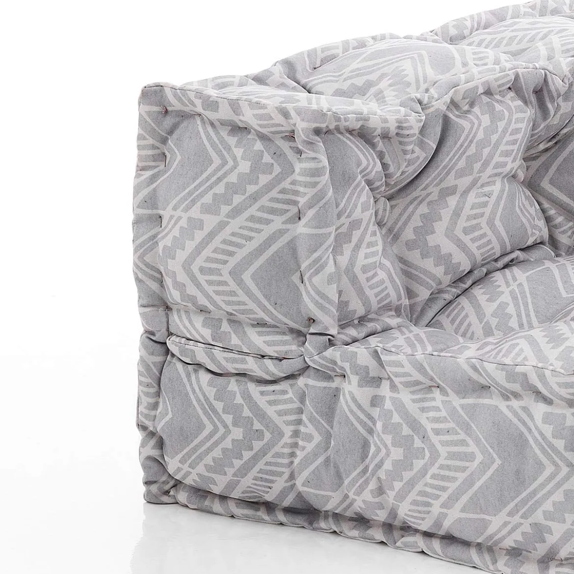 Ikat grey elemento centrale outdoor tessuto waterproof cm. l.75 p.75 h.40 colore girgio