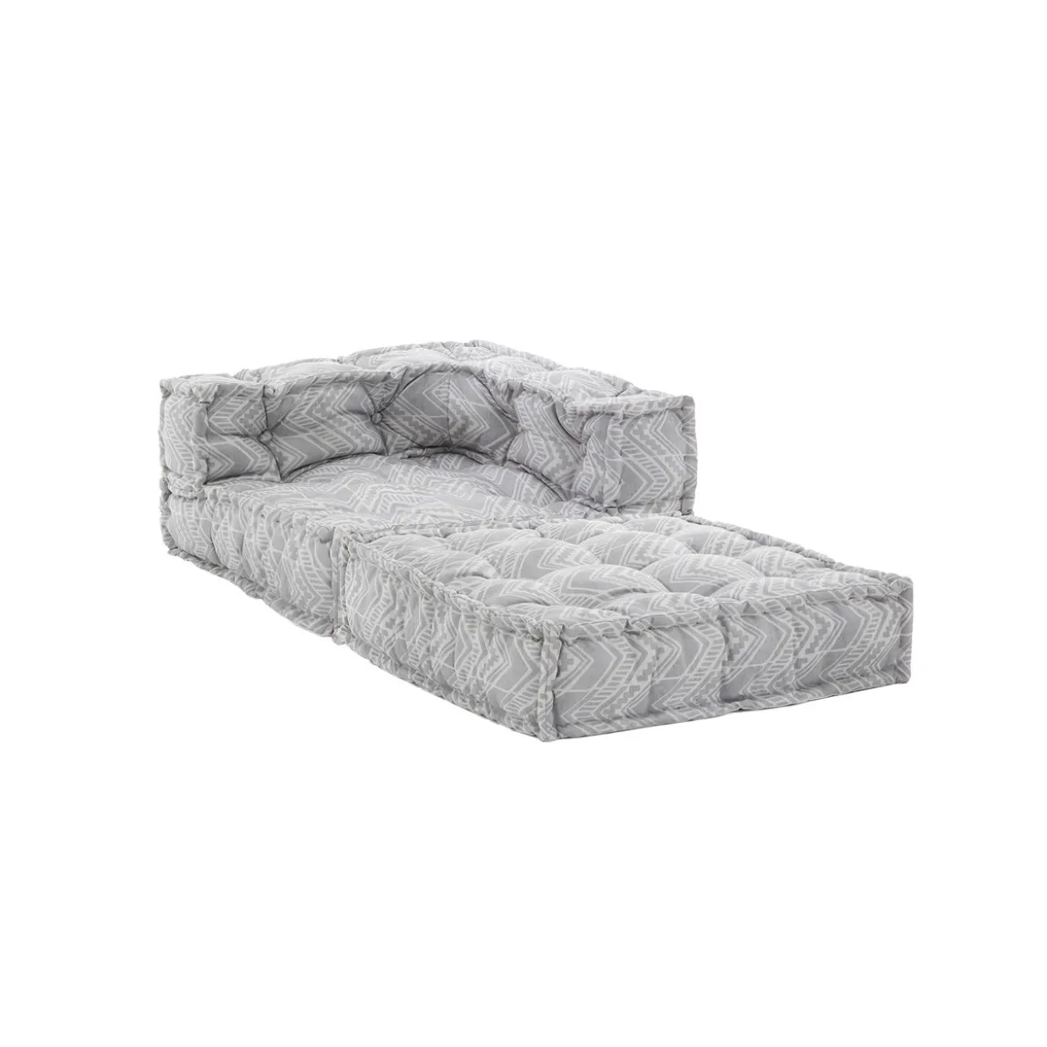 Ikat grey poltrona/chaise longue outdoor tessuto waterproof cm. l.75 p.75 h.60 colore grigio