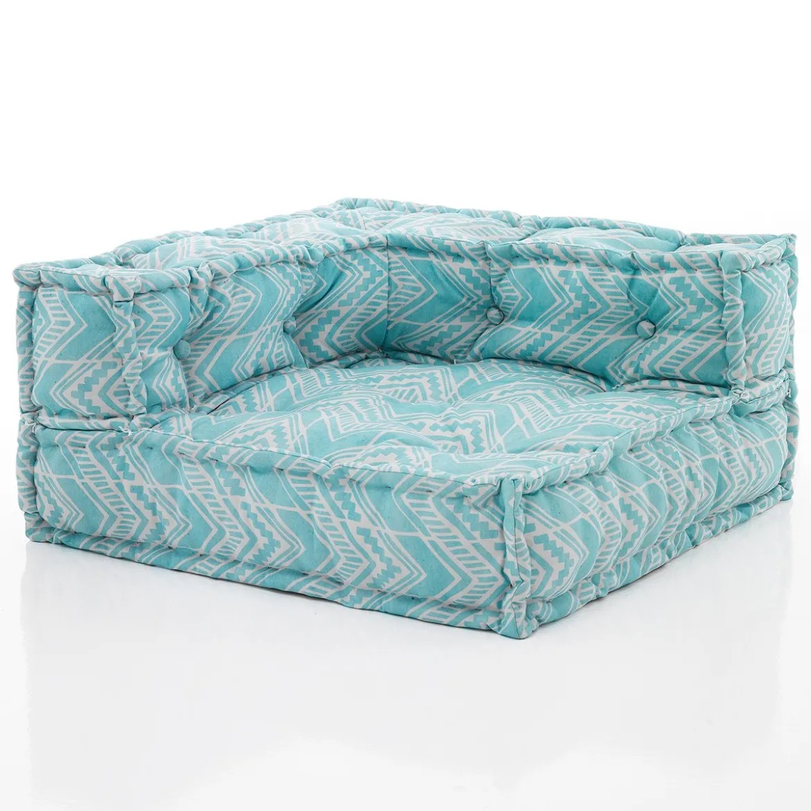 Ikat mint elemento angolare outdoor tessuto waterproof cm. l.75 x p.75 x h.40