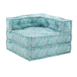 Ikat mint poltrona/chaise longue outdoor tessuto waterproof cm. l.75 p.75 h.60