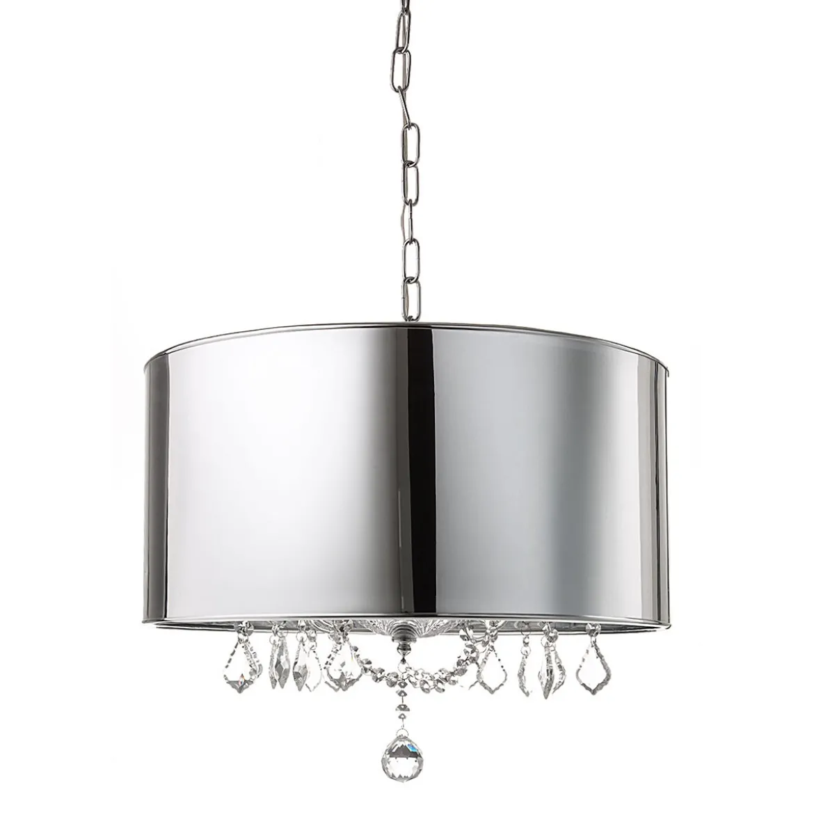 Jewel ring lampadario in metacrilato trasparente e plastica specchio ø50 h78