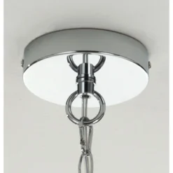 Jewel silver ring lampadario 6 luci h70 d50 cm