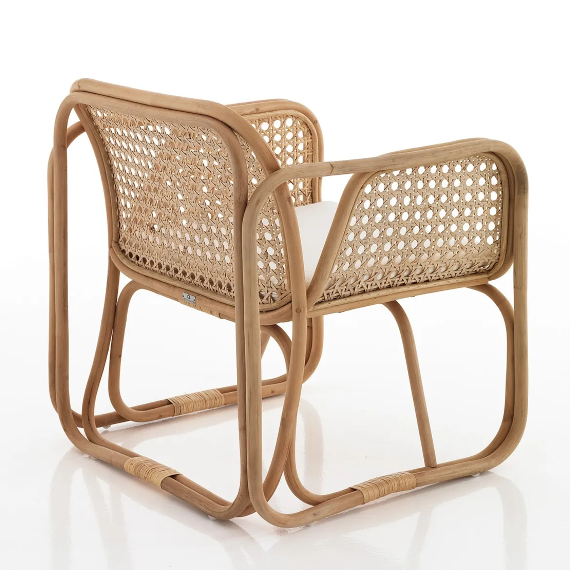 Kamala poltroncina con braccioli da interno/esterno in rattan 65x68xh76 cm