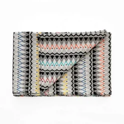 Kapoor plaid cotone 100% cotone a righe multicolore 190x135 cm