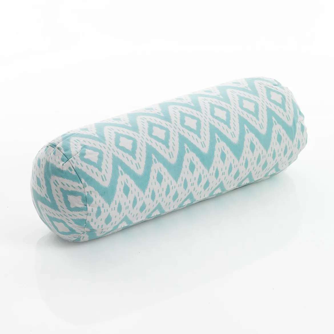 Kataak mint cuscino a rullo rivestimento cotone 100% azzurro 50xd18 cm